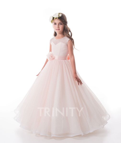 

lovely ivory lace jewel sash flower girl dresses girls' pageant dresses holidays/birthday dress/skirt custom size 2-14 df720487, White;blue