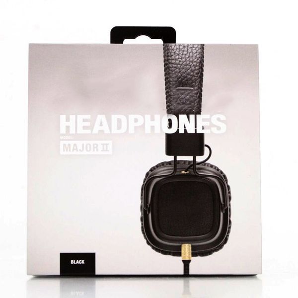 

Hot Marshall Major II 2nd Generation headphones With Mic Noise Cancelling Deep Bass Hi-Fi HiFi Headset Professional DJ Monitor Headphone