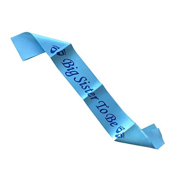 

baby shower sash party decoration mom to be/grandma/auntie/nanny/big sister to bebig sister to be sash baby boy blue