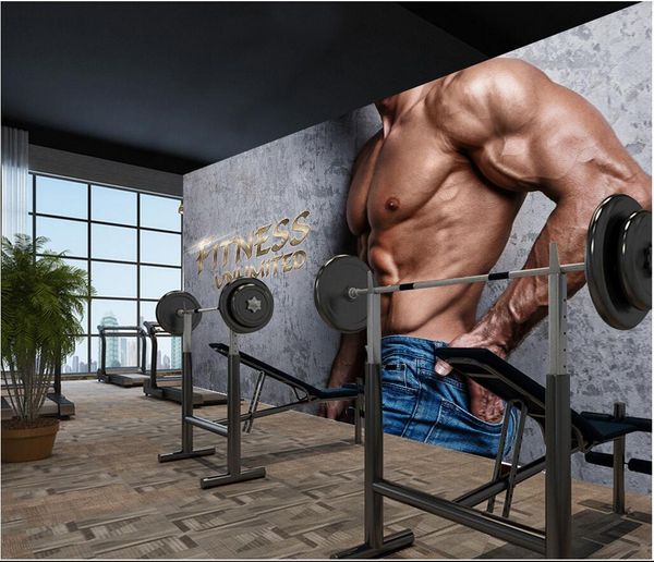 

3d wallpaper custom p mural personality handsome gym yoga cafe american mural wall murals wallpaper for walls 3 d