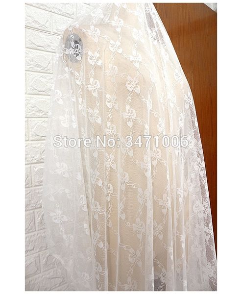 

elasticity lace fabric black white garment dress sewing cloth wide 1.5 meters wedding background cloth diy home curtain fabric