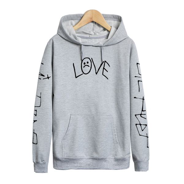 

lil peep love hoodies men women asual hip hop crewneck rapper sweatshirt cry baby kawaii hoodie rip lil peep hell boy hoody, Black