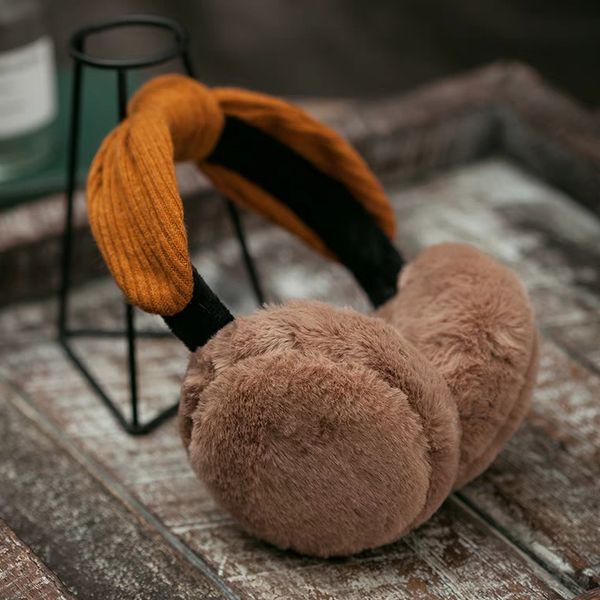 

south korea' ins cute knitted students ride the ear wrap wool ear cover autumn and winter to keep warm retro ear cover female, Blue;gray