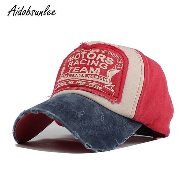 Beyzbol Şapkası Takım Yarış Motorları Vintage Kap Pamuk şoför şapkaları Kadınlar Için Açık Spor Snapback Rahat erkek Kapaklar Baba Şapkaları Kemik