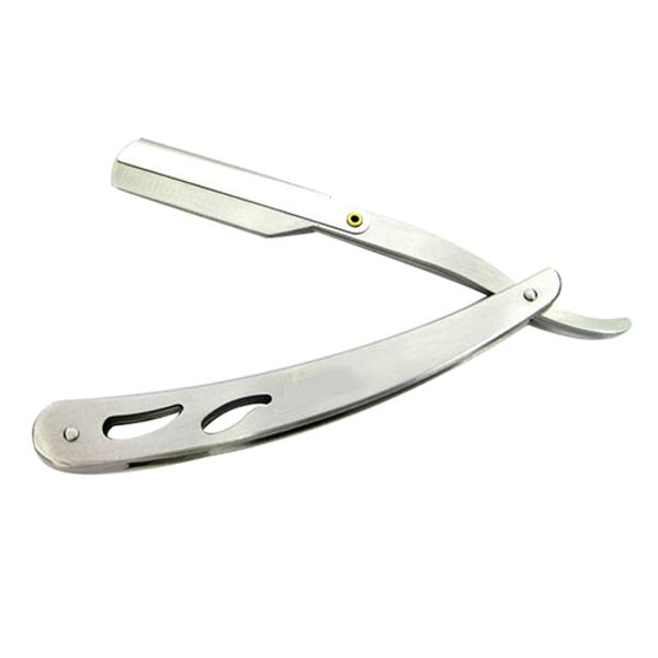

straight barber edge steel razor folding shaving knife holder rack without blade
