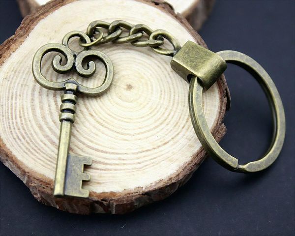 

6 шт. брелок женщины брелки для ключей для автомобиля брелки с брелоки ключ 41x19mm, Slivery;golden
