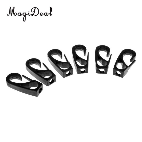 

magideal pack 6 kayak canoe boat dinghy 6mm bungee elastic rope cord terminal end hook snap clip replacement accessories