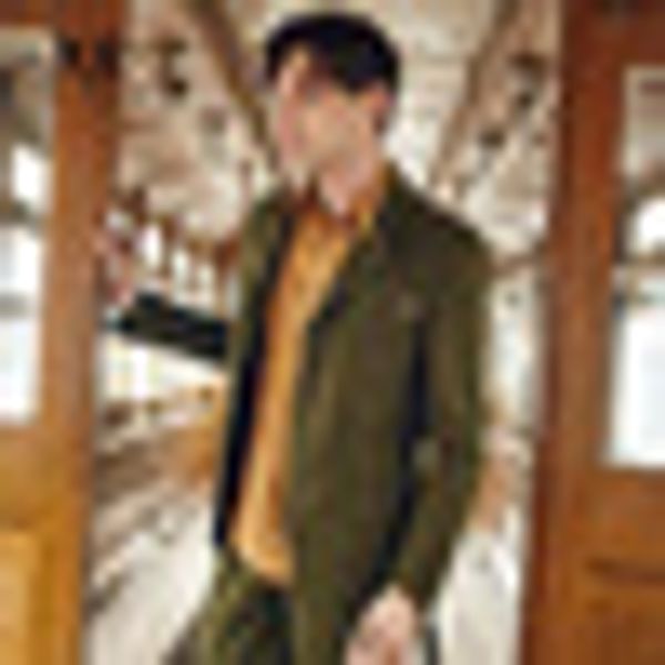 

brand men clothing2015 new arrival retro men suit blazer jacket pocket army green slim fit blazer stage costumes for singers, White;black