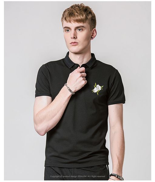 

новый повседневная рубашка luxury design rose цветочные printed summer мужская рубашка turn down воротник рубашки мужчин плюс размер m-4xl, White;black