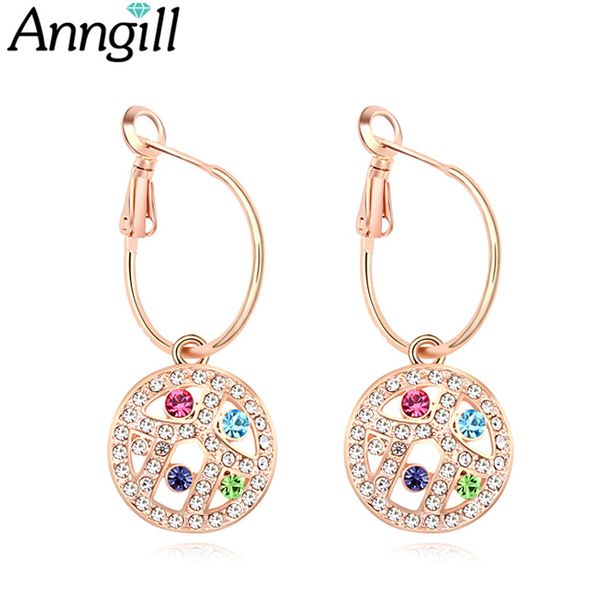 

big dangle earrings for women gold color hollow round earings fashion jewelry bijoux party brincos girl birthday gifts, Silver
