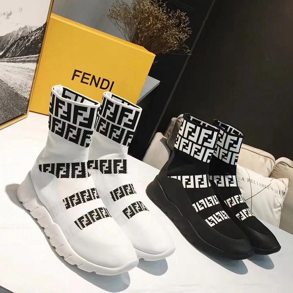

With box and invoice Casual Shoes FD brand design Zoom Slip-on Speed Trainer Fashion Socks shoes Sneakers High-Top boots 35-45
