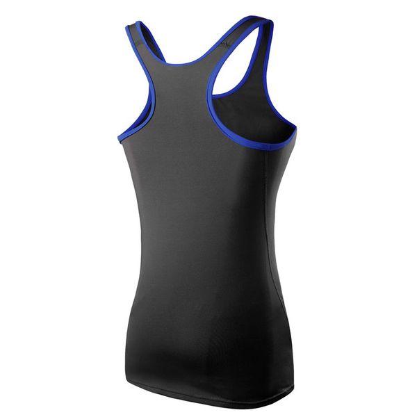 

wholesale women sleeveless t shirts black&royal blue yoga shirts fitness gym quick dry vest camisas mujer ropa deportiva, White;red