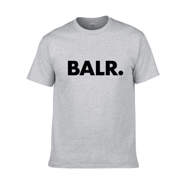 2018 Nova marca de verão Balr Clothing O-Juía Juventude Homem de T-shirt Hip Hop T-shirt 100% algodão Men