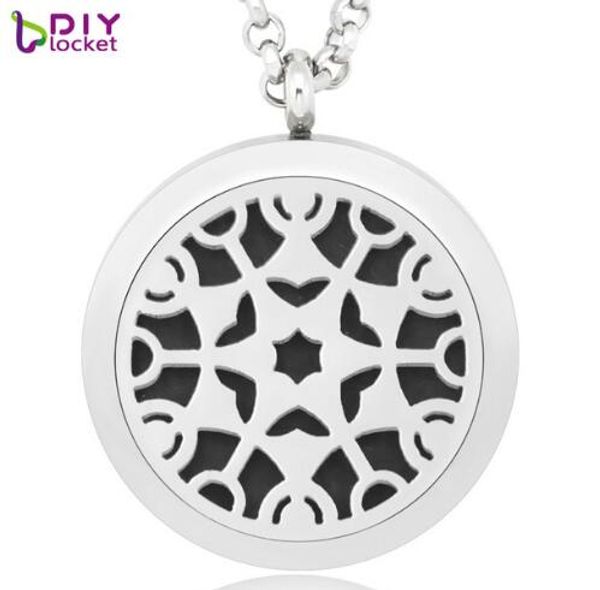 

5pc/lot diy aromatherapy necklace jewelry stainless steel aromatherapy necklace jewelry woman chain and felt pads lsar152, Silver