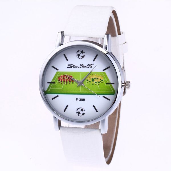 

genboli women's bracelet watches crocodile strap leather kid quartz wristwatch soccer pattern ladies dress watches clock women, Slivery;brown