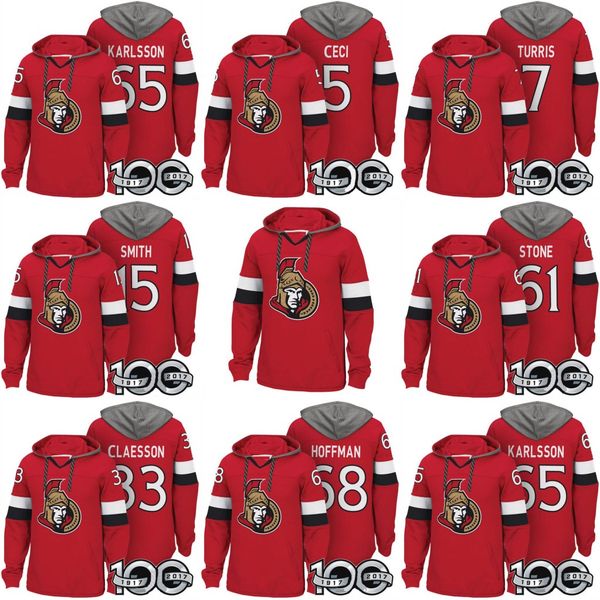

Ottawa Senators Hockey Hoodies Erik Karlsson Mark Stone Zack Smith Mike Hoffman Fredrik ClaessonCody Ceci Kyle Turris Marian Gaborik Jerseys