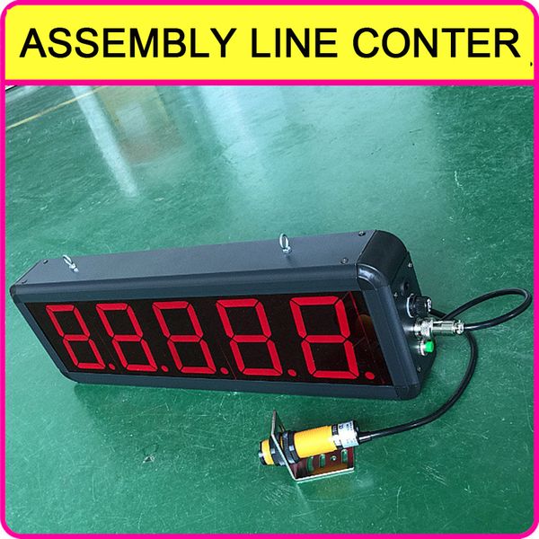 

infrared induction automatic counter conveyor belt loading recorder assembly line large screen led digital display counter