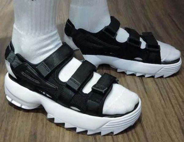 

fashion men sandals women disruptor2 sports slippers trail outdoor water hook & loop lover summer beach shoes online, Black