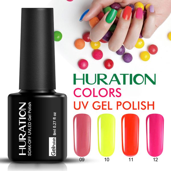 

huration brand nude 8ml semi permanent 29 colors nail gel polish gel lacquer need uv led lamp manicure nail art varnish, Red;pink