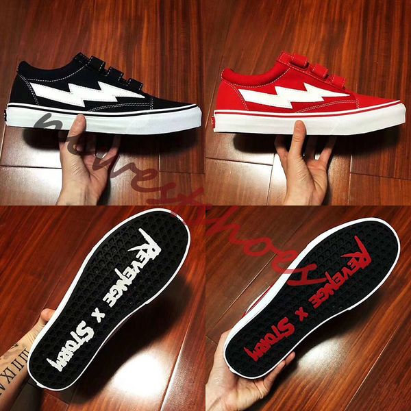 red vans with straps