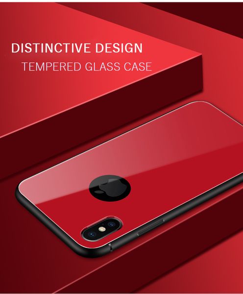 

new arrival with hole style mirror glass phone shell ultra thin 9h hardness tempered glass case for iphone x tempered glass cover