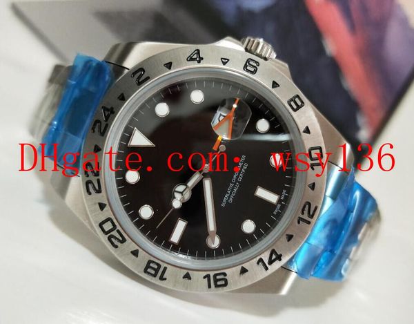

luxury gmt mens watch stainless steel white index dial 16570 automatic machinery movement mens watch 40mm men's watches, Slivery;brown