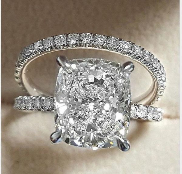 

european and american fashion diamond diamond rings, Silver