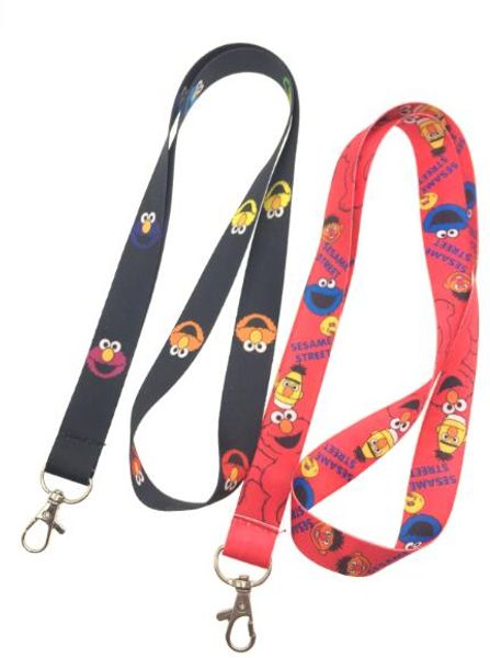 

10 pcs mix anime popular cartoon neck straps lanyards key id card 082701, Silver
