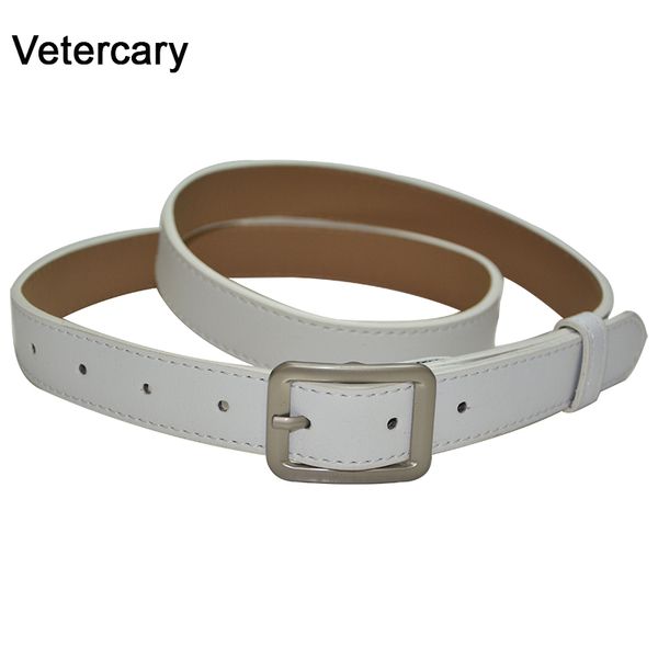 

pu leather women belts thin belt female straps rectangle metal pin buckle belts for women ladies girdle jeans student girl white, Black;brown