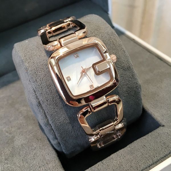 

dropshipping wholesales sale fashion luxury women watch square dial relojes de marca mujer lady dress wristwatch quartz clock rose gold, Slivery;brown
