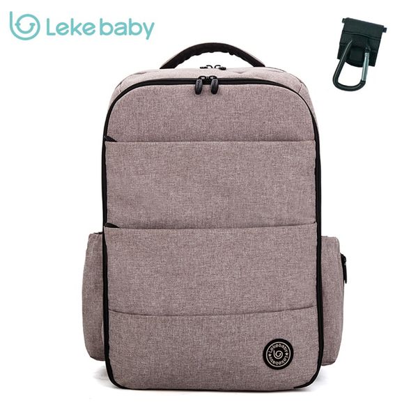 

2017 lekebaby fashion mummy maternity nappy bag brand large capacity baby bag travel backpack desinger nursing for baby care