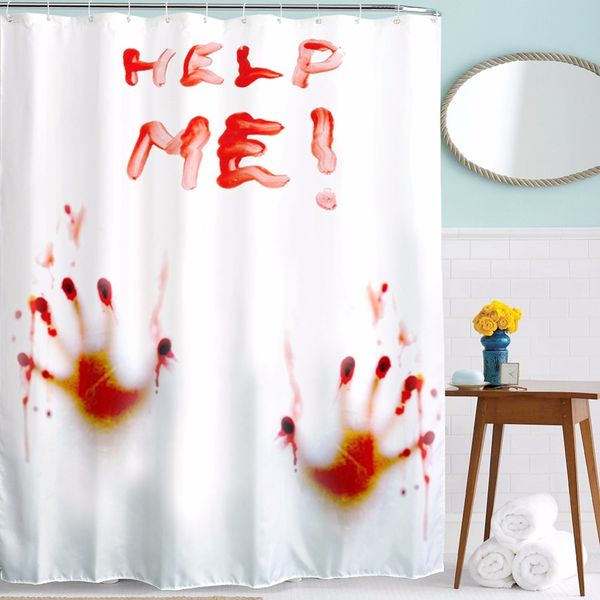 

180 * 180cm ordinary hook bloodstained shower curtain