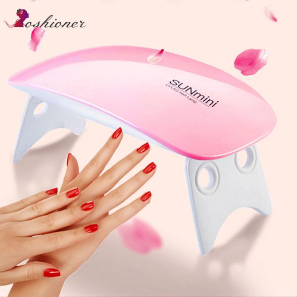 

portable lamp nail dryer usb charge 6w gel nail dryer 30s 60s timer led light fast dry nails gel manicure for art
