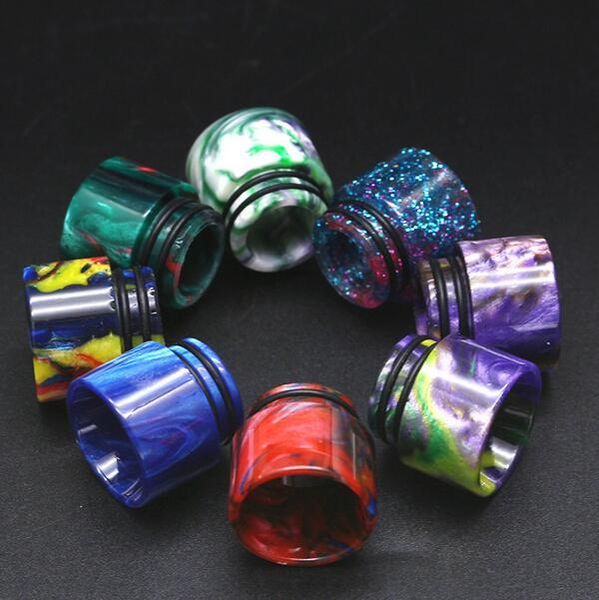 TFV12 PRINCE TFV8 810 DRIP TIP Epoksi Reçine Damla İpuçları SMOK TFV8 BÜYÜK Bebek ve Aspire Cleito All için 510 Ağızlık