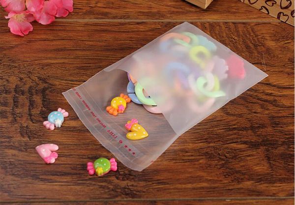 

10x15cm,mini frosted self-adhesive opp plastic packaging bag, thick scarf underwear toy gift pouch, 100 pack