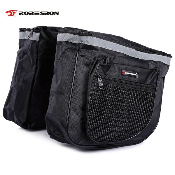 

robesbon 25l bike bags mtb mountain bike rack bag double side bicycle rear seat trunk bag handbag pannier clcyling bags