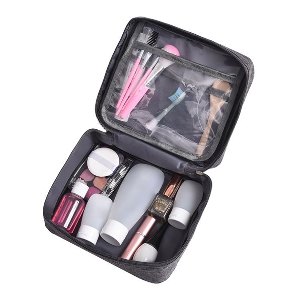 

men's cosmetic bag waterproof polyester travel makeup organizer beauty brush toiletry multifunction wpouch accessories items