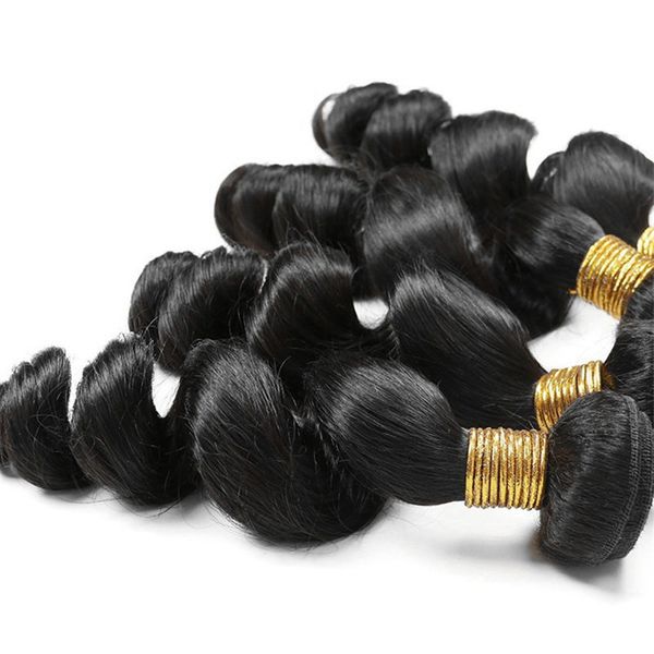 Venda quente malaio onda solta produtos de cabelo 4 lotes 400gr cabelo humano não processado tecer cabelo virgem pacote tingível cor natural