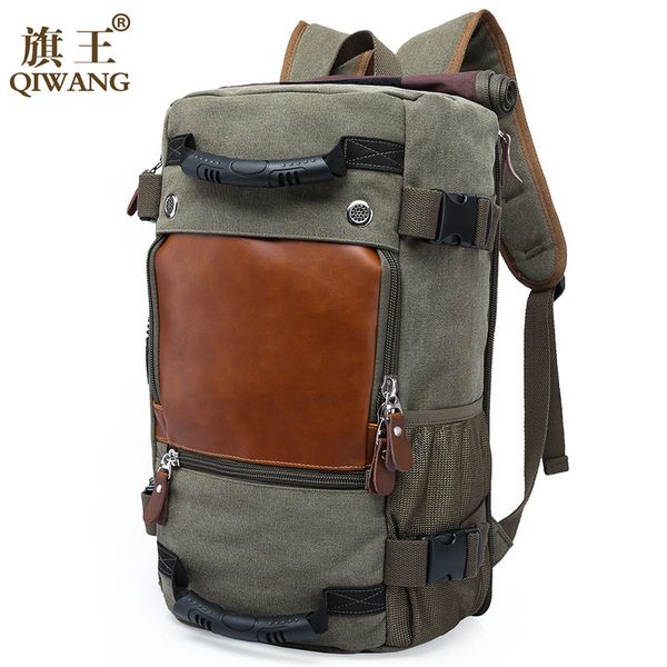 

kaka brand canvas men backpack large capacity travel bag male luggage backpack shoulder bag computer backpacking functional