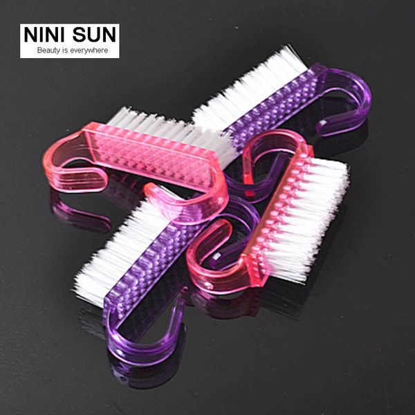 

nail art care manicure dust small pedicure remove angle cleaner nails professional brush file dust clean cleaning brush manicure, Yellow