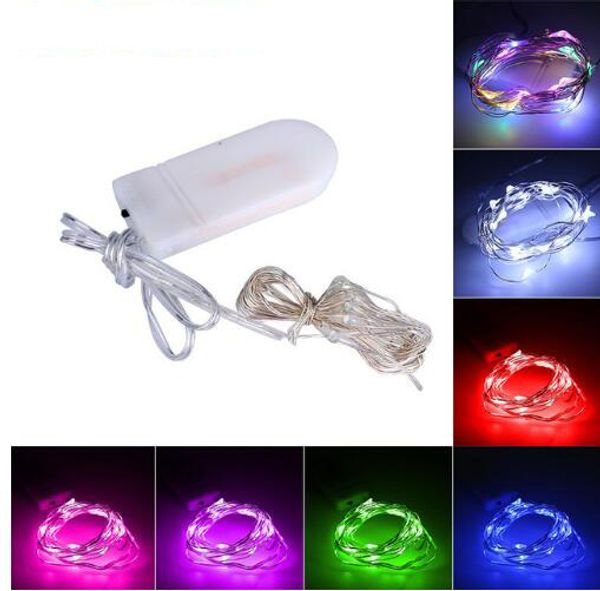 2m 20 LED Batteriebetriebene Kupferdraht String Lights für Weihnachten Girlande Party Hochzeit Dekoration Weihnachtsfestes Licht