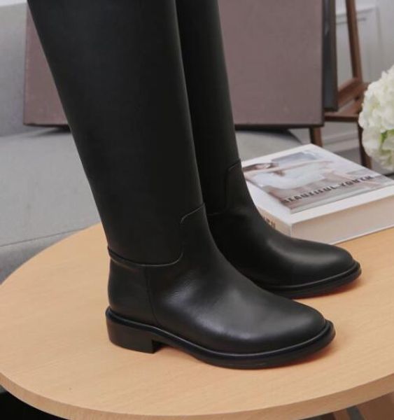 

real leather women fashion knight boots ladies lace up anke autumn winter boots high chunky heels women ankle boots high quality, Black