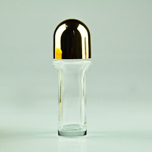 

50ml empty glass roll on bottle deodorant roll-on women cosmetic anti-perspirant container fast shipping f1076