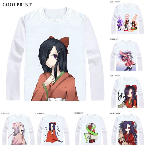 

coolprint future diary mirai nikki t-shirts long sleeve shirts japanese anime houjou reisuke kasugano tsubaki nishijima masumi cosplay shirt, White;black