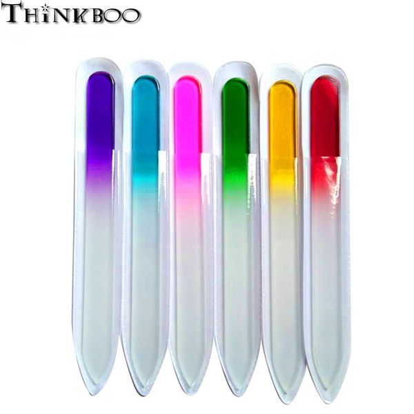 

6pcs/lot fashion nail file durable crystal glass nail art manicure device tool file for women girl professional polishing