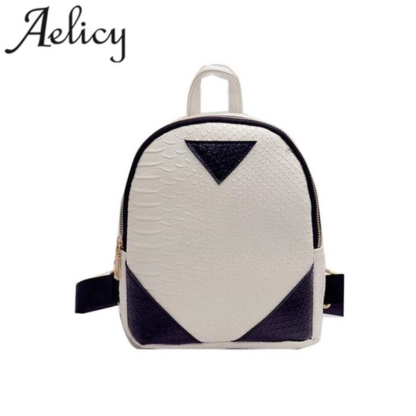

aelicy 2018 new fashion women men light rucksack concise serpentine backpack school book shoulder bag