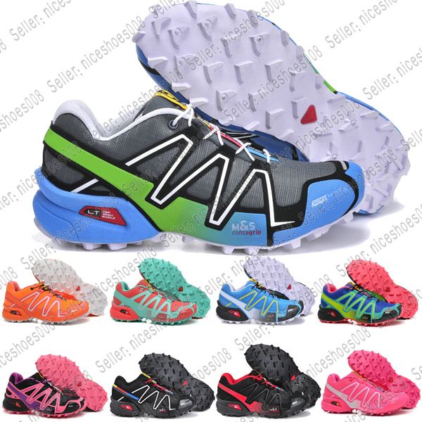 

Brand Outlet UK Solomons Speedcross 3 CS Trail Running Shoes women Lightweight Sneakers Navy Solomon III Zapatos Waterproof Athletic Shoes