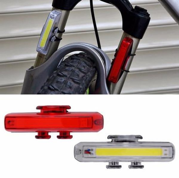 

1 set bicycle bike front rear tail led light mini taillight usb rechargeable