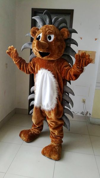 

high-quality real pictures deluxe hedgehog brown hedgehog mascot costume mascot cartoon character costume size ing, Red;yellow