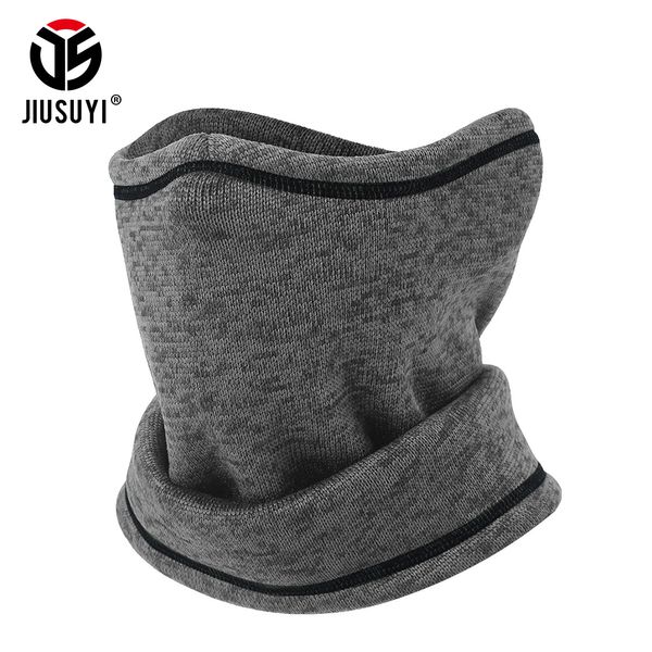 

cold weather magic headband winter fleece wool neck warmer gaiter half face mask scarf hood snowboard bicycle bandana headwear, Blue;gray